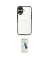 ieg™ iPhone 16 Plus Kılıf Vadi Minimal - Şeffaf Pasifik Cam Ekran Koruyucu