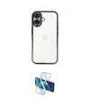 ieg™ iPhone 16 Plus Kılıf Vadi Minimal - Siyah 3D Antistatik Cam Ekran Koruyucu