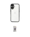 ieg™ iPhone 16 Plus Kılıf Vadi Minimal - Siyah Bilvis 3D Cam Ekran Koruyucu