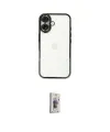 ieg™ iPhone 16 Plus Kılıf Vadi Minimal - Siyah Bilvis 3D Cam Ekran Koruyucu