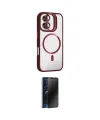 ieg™ iPhone 16 Plus Kılıf Yadigar Asil Koleksiyonu - Siyah 3D Antistatik Hayalet Cam Ekran Koruyucu