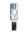 ieg™ iPhone 16 Plus Kılıf Yadigar Asil Koleksiyonu - Siyah 3D Antistatik Hayalet Cam Ekran Koruyucu