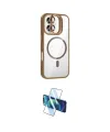 ieg™ iPhone 16 Plus Kılıf Yadigar Asil Koleksiyonu - Siyah 3D Antistatik Seramik Nano Ekran Koruyucu