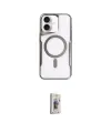 ieg™ iPhone 16 Plus Kılıf Yadigar Klasik Özel Seri - Siyah Bilvis 3D Cam Ekran Koruyucu