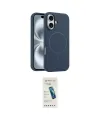ieg™ iPhone 16 Plus Kılıf Yankı Form Serisi - Şeffaf Pasifik Cam Ekran Koruyucu