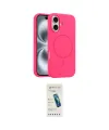 ieg™ iPhone 16 Plus Kılıf Yankı Form Serisi - Şeffaf Pasifik Cam Ekran Koruyucu