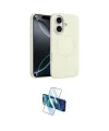 ieg™ iPhone 16 Plus Kılıf Yankı Form Serisi - Siyah 3D Antistatik Cam Ekran Koruyucu