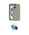 ieg™ iPhone 16 Plus Kılıf Yankı Form Serisi - Siyah 3D Antistatik Cam Ekran Koruyucu