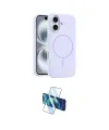 ieg™ iPhone 16 Plus Kılıf Yankı Form Serisi - Siyah 3D Antistatik Cam Ekran Koruyucu
