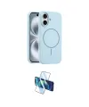 ieg™ iPhone 16 Plus Kılıf Yankı Form Serisi - Siyah 3D Antistatik Cam Ekran Koruyucu