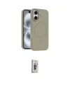 ieg™ iPhone 16 Plus Kılıf Yankı Form Serisi - Siyah Bilvis 3D Cam Ekran Koruyucu