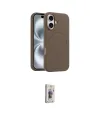 ieg™ iPhone 16 Plus Kılıf Yankı Form Serisi - Siyah Bilvis 3D Cam Ekran Koruyucu