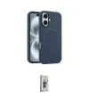 ieg™ iPhone 16 Plus Kılıf Yankı Form Serisi - Siyah Bilvis 3D Cam Ekran Koruyucu