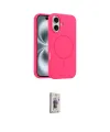 ieg™ iPhone 16 Plus Kılıf Yankı Form Serisi - Siyah Bilvis 3D Cam Ekran Koruyucu