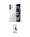 ieg™ iPhone 16 Plus Kılıf Yörünge Form - Şeffaf Pasifik Cam Ekran Koruyucu