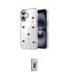 ieg™ iPhone 16 Plus Kılıf Yörünge Form - Siyah Bilvis 3D Cam Ekran Koruyucu