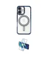 ieg™ iPhone 16 Plus Kılıf Zirve Doku Prime - Siyah 3D Antistatik Cam Ekran Koruyucu
