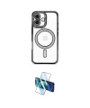 ieg™ iPhone 16 Plus Kılıf Zirve Doku Prime - Siyah 3D Antistatik Cam Ekran Koruyucu