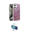 ieg™ iPhone 16 Plus Kılıf Zirve Modern Prime - Siyah 3D Antistatik Cam Ekran Koruyucu