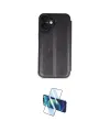 ieg™ iPhone 16 Plus Kılıf Zirve Yansıma Serisi - Siyah 3D Antistatik Seramik Nano Ekran Koruyucu