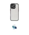 ieg™ iPhone 16 Pro Kılıf Ahenk Çizgi Serisi - Siyah 3D Antistatik Seramik Nano Ekran Koruyucu