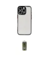 ieg™ iPhone 16 Pro Kılıf Ahenk Çizgi Serisi - Siyah Joko Magic 5D Hayalet Cam