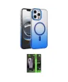 ieg™ iPhone 16 Pro Kılıf Ahenk Doku Özel Seri - Şeffaf 360 Full Body Arka Koruyucu