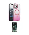 ieg™ iPhone 16 Pro Kılıf Ahenk Doku Özel Seri - Siyah 360 Mat Full Body Arka Koruyucu