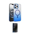 ieg™ iPhone 16 Pro Kılıf Ahenk Doku Özel Seri - Siyah 3D Antistatik Hayalet Cam Ekran Koruyucu