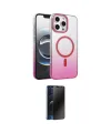ieg™ iPhone 16 Pro Kılıf Ahenk Doku Özel Seri - Siyah 3D Antistatik Hayalet Cam Ekran Koruyucu