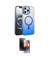 ieg™ iPhone 16 Pro Kılıf Ahenk Doku Özel Seri - Siyah 3D Antistatik Mat Seramik Nano Ekran Koruyucu