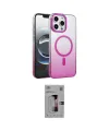 ieg™ iPhone 16 Pro Kılıf Ahenk Doku Özel Seri - Siyah Bilvis 3D Mat Cam Ekran Koruyucu