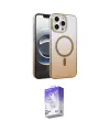 ieg™ iPhone 16 Pro Kılıf Ahenk Doku Özel Seri - Siyah Bilvis 5in1 3D Magic Cam Ekran Koruyucu