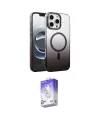 ieg™ iPhone 16 Pro Kılıf Ahenk Doku Özel Seri - Siyah Bilvis 5in1 3D Magic Cam Ekran Koruyucu