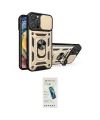 ieg™ iPhone 16 Pro Kılıf Ahenk Klasik - Şeffaf Pasifik Cam Ekran Koruyucu