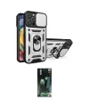 ieg™ iPhone 16 Pro Kılıf Ahenk Klasik - Siyah 360 Mat Full Body Arka Koruyucu