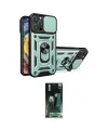 ieg™ iPhone 16 Pro Kılıf Ahenk Klasik - Siyah 360 Mat Full Body Arka Koruyucu