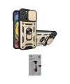 ieg™ iPhone 16 Pro Kılıf Ahenk Klasik - Siyah Bilvis 3D Mat Cam Ekran Koruyucu