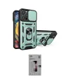 ieg™ iPhone 16 Pro Kılıf Ahenk Klasik - Siyah Bilvis 3D Mat Cam Ekran Koruyucu