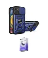 ieg™ iPhone 16 Pro Kılıf Ahenk Klasik - Siyah Bilvis 5in1 5D Magic Hayalet Cam Ekran Koruyucu