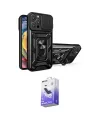 ieg™ iPhone 16 Pro Kılıf Ahenk Klasik - Siyah Bilvis 5in1 5D Magic Hayalet Cam Ekran Koruyucu