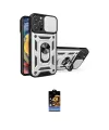 ieg™ iPhone 16 Pro Kılıf Ahenk Klasik - Siyah Buffer Hayalet Cam Ekran Koruyucu