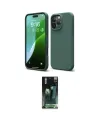 ieg™ iPhone 16 Pro Kılıf Ahenk Serisi - Siyah 360 Mat Full Body Arka Koruyucu