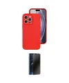 ieg™ iPhone 16 Pro Kılıf Ahenk Serisi - Siyah 3D Antistatik Hayalet Cam Ekran Koruyucu