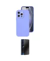 ieg™ iPhone 16 Pro Kılıf Ahenk Serisi - Siyah 3D Antistatik Hayalet Cam Ekran Koruyucu