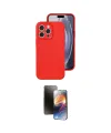 ieg™ iPhone 16 Pro Kılıf Ahenk Serisi - Siyah 3D Antistatik Mat Seramik Nano Ekran Koruyucu