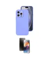 ieg™ iPhone 16 Pro Kılıf Ahenk Serisi - Siyah 3D Antistatik Mat Seramik Nano Ekran Koruyucu