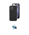 ieg™ iPhone 16 Pro Kılıf Ahenk Serisi - Siyah 3D Antistatik Seramik Nano Ekran Koruyucu