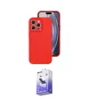 ieg™ iPhone 16 Pro Kılıf Ahenk Serisi - Siyah Bilvis 5in1 5D Magic Hayalet Cam Ekran Koruyucu