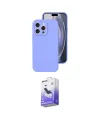 ieg™ iPhone 16 Pro Kılıf Ahenk Serisi - Siyah Bilvis 5in1 5D Magic Hayalet Cam Ekran Koruyucu